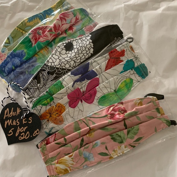 Hand Made Face Mask Assortment (5) - Picture 1 of 3